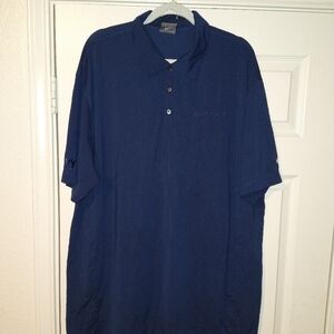 Nike Golf Tour Performance Blue Short Sleeve Polo Shirt Men's sz XXL